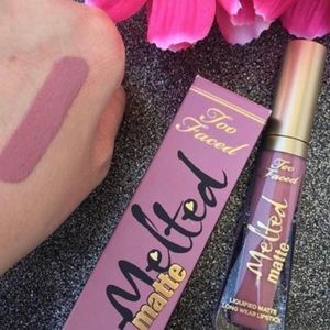 Too Faced matte liquid lipstick in queen b